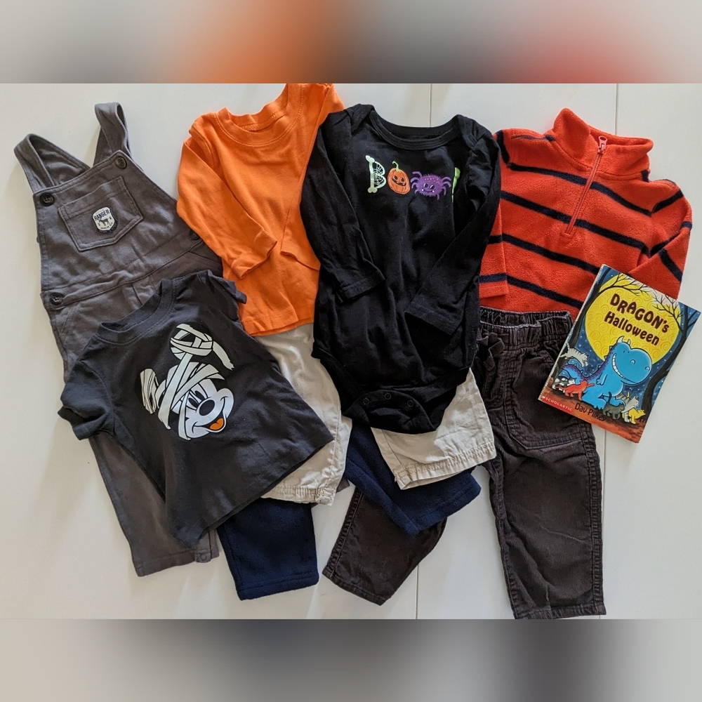 Halloween Bundle - "Boo!" - Size 12-18M